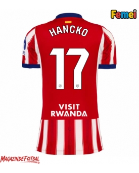 Atletico Madrid David Hancko #17 Tricou Fotbal Replică 2026-27 Femei Acasa